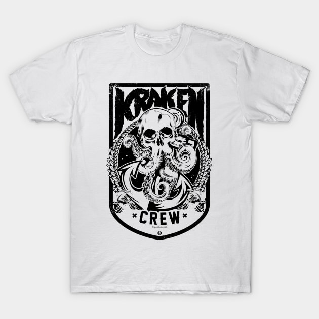 Kraken Crew T-Shirt by Calamart Designs